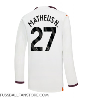 Manchester City Matheus Nunes #27 Replik Auswärtstrikot 2023-24 Langarm